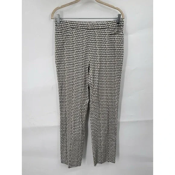 Akris Punto Geometric Straight Trouser Pant Women 6 Ivory Modern Mature Designer - Picture 1 of 8